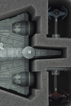 HSDW085BO Schaumstoffeinlage für Star Wars X-WING Imperialer Angriffsträger, 4 Schiffe und Zubehör