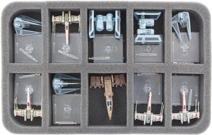 Feldherr Magnetic Box żółty dla 10 większych miniatur