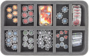 Feldherr Magnetic Box żółty dla 10 większych miniatur
