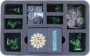 Feldherr Magnetbox grün für Warhammer Underworlds: Wyrdhollow - Krus'tiks Seuchenschar + Spielmaterial
