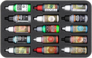 Feldherr Magnetbox blau für Farbfläschchen + Pinsel