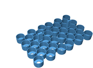 Feldherr Magnetbox blau für 36 Citadel Farbtöpfchen (18 ml / 24 ml)