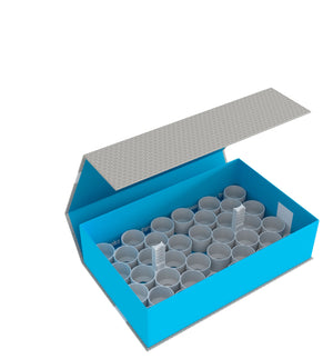Feldherr Magnetbox blau für 36 Citadel Farbtöpfchen (18 ml / 24 ml)