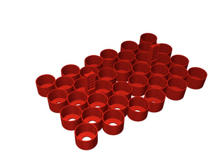 Feldherr Magnetbox blau für 36 Citadel Farbtöpfchen (18 ml / 24 ml)