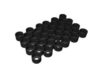 Feldherr Magnetbox blau für 36 Citadel Farbtöpfchen (18 ml / 24 ml)