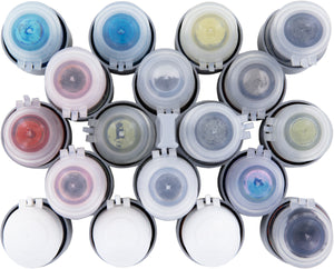 Feldherr Magnetbox blau für 18 Citadel Farbtöpfchen (18 ml / 24 ml) + Spielmaterial