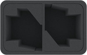 HSMECN100BO 100 mm pół-wymiarowa taca z 2 otworami na bardzo duże miniatury.