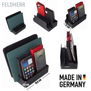 Organizzatore Feldherr per 4 smartphone e 2 tablet - Per conservare le serate di gioco in famiglia e i pasti condivisi