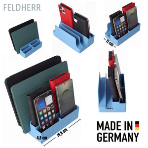 Organizzatore Feldherr per 4 smartphone e 2 tablet - Per conservare le serate di gioco in famiglia e i pasti condivisi