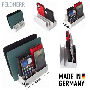 Organizzatore Feldherr per 4 smartphone e 2 tablet - Per conservare le serate di gioco in famiglia e i pasti condivisi