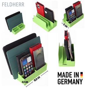 Organizzatore Feldherr per 4 smartphone e 2 tablet - Per conservare le serate di gioco in famiglia e i pasti condivisi