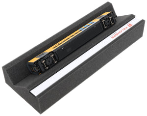 Banco para locomotoras Feldherr Escala H0 y 00 con banda magnética (360 mm) - Mantenimiento y protección perfectos para maquetas de trenes