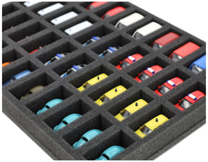 IU035A001 Inserto in schiuma per modellini di auto 1:87 - 40 scomparti
