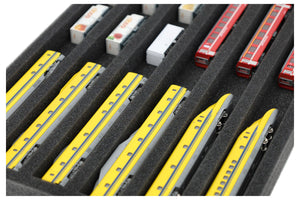 IU035A002 Feldherr foam insert for model railway - N scale - 6 compartments - for horizontal storage