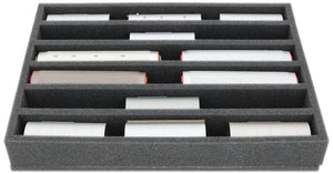 IU055A002 Feldherr Schaumstoffeinlage für Modelleisenbahn - Spur H0m - 6 Fächer - für stehende Aufbewahrung