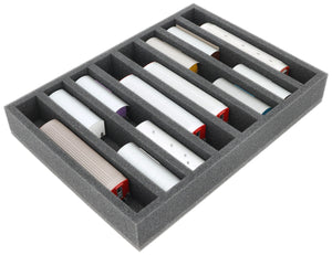 IU055A003 Inserto de espuma Feldherr para maquetas de trenes - escala H0m - 8 compartimentos - para almacenamiento vertical