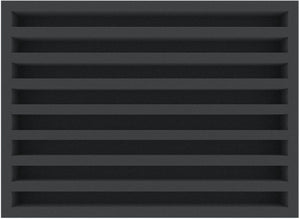 IU040A001 Inserto de espuma Feldherr para maquetas de trenes - escala N - 8 compartimentos - para almacenamiento vertical