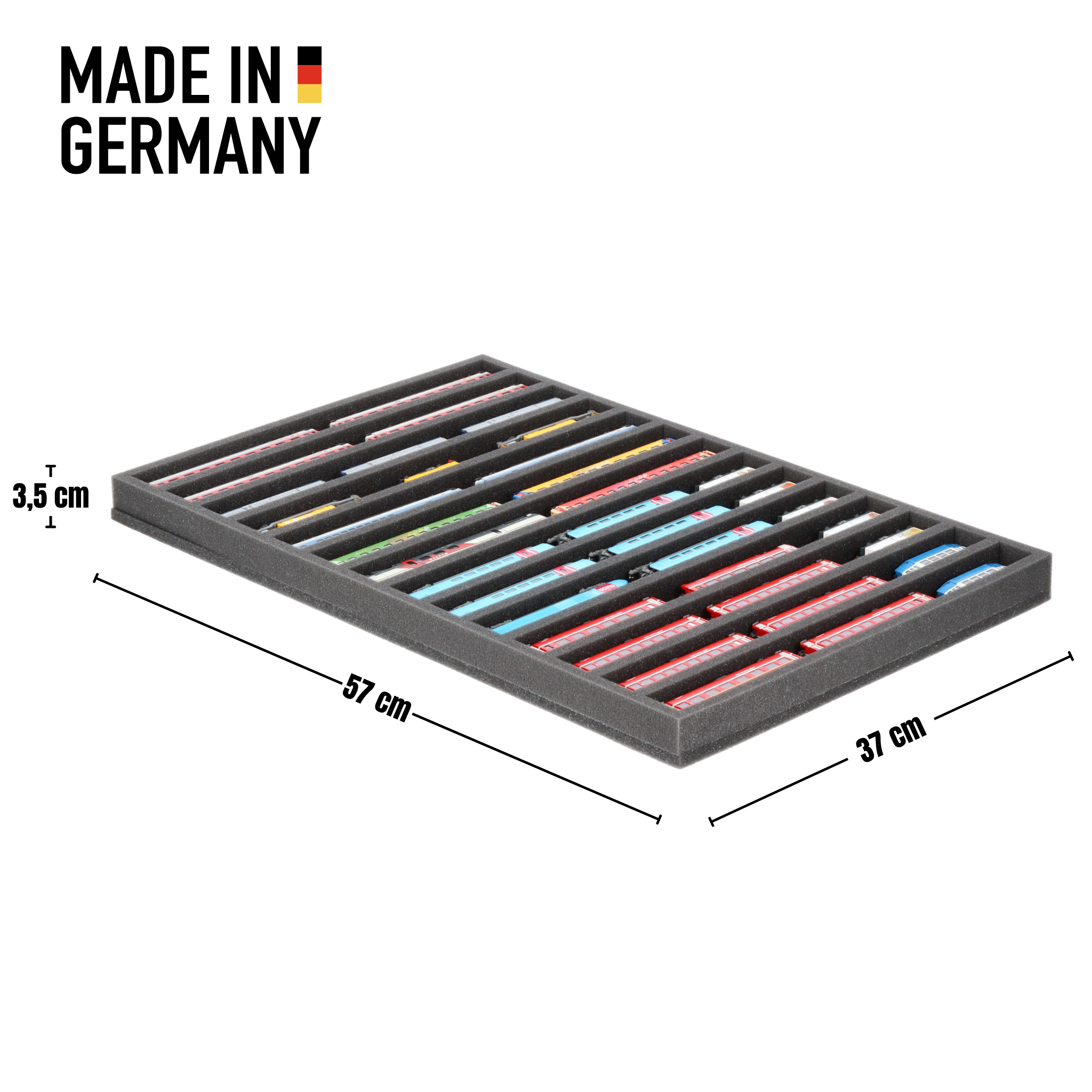 spur n aufbewahrung JV035A002 Feldherr Schaumstoffeinlage für Modelleisenbahn - Spur N