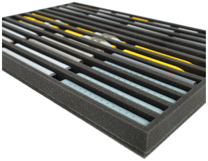 JV040A001 Inserto in schiuma Feldherr per modellismo ferroviario - scala N - 12 scomparti - per stoccaggio in verticale