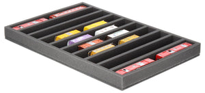 JV045A001 Feldherr foam insert for model railway - H0m scale - 10 compartments - for horizontal storage