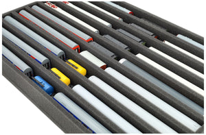 JV050A002 Wkładka piankowa Feldherr do modelu kolejowego - skala TT - 9 przedziałów - do przechowywania w pozycji pionowej