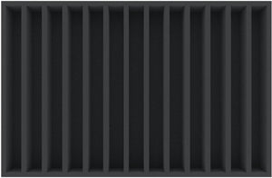 JVMFPF055BO 570 mm x 370 mm x 55 mm foam tray with 13 compartments