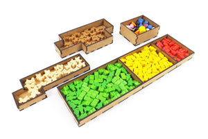 Brettspiel Organizer Insert für Die Kolonisten und Erweiterung Ante Portas