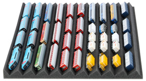 Feldherr Zugliege - N scale - for IKEA ALEX drawer unit on casters 67 x 66 cm - 10 compartments - KQMFQLA01