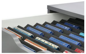 Feldherr Zugliege - Scala Z - per cassettiera IKEA ALEX su rotelle 67 x 66 cm - 10 scomparti - KQMFQLA02