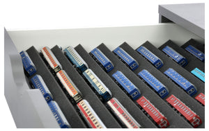 Feldherr Zugliege - Scala Z - per cassettiera IKEA ALEX su rotelle 67 x 66 cm - 10 scomparti - KQMFQLA02
