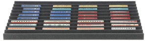 Feldherr Zugliege - Scala Z - per cassettiera IKEA ALEX su rotelle 67 x 66 cm - 10 scomparti - KQMFQLA02