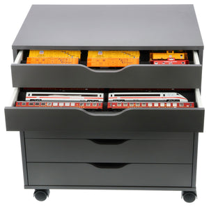 Feldherr Zugliege - Escala H0 - para la cajonera ALEX de IKEA con ruedas, 67 x 66 cm - 5 compartimentos - KQMFQNA01