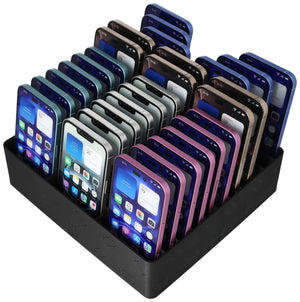 Feldherr Klassensatz Handyparkplatz für Schulen und Ausbildungsbetriebe – Platz für bis zu 30 Smartphones