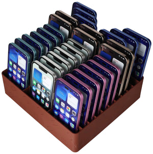 Feldherr Klassensatz Handyparkplatz für Schulen und Ausbildungsbetriebe – Platz für bis zu 30 Smartphones