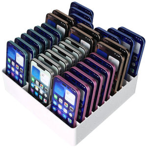 Feldherr Klassensatz Handyparkplatz für Schulen und Ausbildungsbetriebe – Platz für bis zu 30 Smartphones