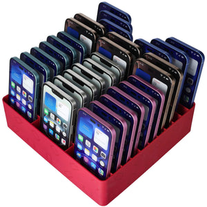 Feldherr Klassensatz Handyparkplatz für Schulen und Ausbildungsbetriebe – Platz für bis zu 30 Smartphones