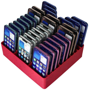 Feldherr Klassensatz Handyparkplatz für Schulen und Ausbildungsbetriebe – Platz für bis zu 30 Smartphones