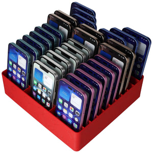 Feldherr Klassensatz Handyparkplatz für Schulen und Ausbildungsbetriebe – Platz für bis zu 30 Smartphones