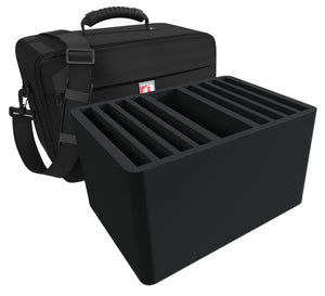 Feldherr MAXI PLUS Tasche für 8 Tablets in dicken Schutzhüllen bis 22 mm - kompatibel mit Apple iPad, Samsung und Microsoft Surface Go