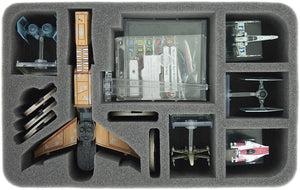 Feldherr MEDIUM Case für Star Wars X-Wing Abschaum und Kriminelle, Reisszahn, Sklave 1 und Schiffe