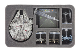 Feldherr MINI PLUS Figuren Tasche für X-Wing Millennium Falke, YT-2400 und Slave 1