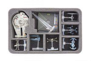Feldherr MINI PLUS Figuren Tasche für X-Wing Millennium Falke, YT-2400 und Schiffe