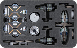 Feldherr MINI PLUS Tasche für Star Wars Armada: Separatistenallianz Flotten-Starterset + Staffeln