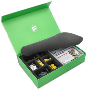 Feldherr Magnetbox grün für Warhammer Age of Sigmar: Schriftrollenkarten (70 x 121 mm) + Miniaturen + Zubehör