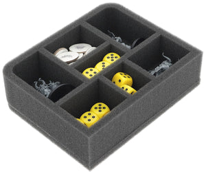Feldherr Magnetbox grün für Warhammer Age of Sigmar: Schriftrollenkarten (70 x 121 mm) + Miniaturen + Zubehör