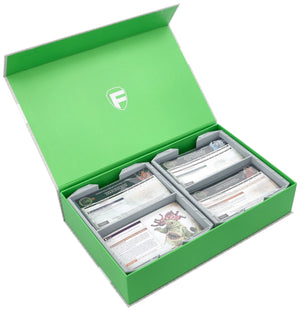 Feldherr Magnetbox grün für Warhammer Age of Sigmar: Schriftrollenkarten (70 x 121 mm)