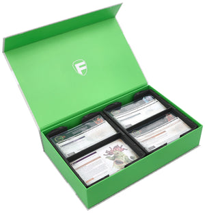 Feldherr Magnetbox grün für Warhammer Age of Sigmar: Schriftrollenkarten (70 x 121 mm)