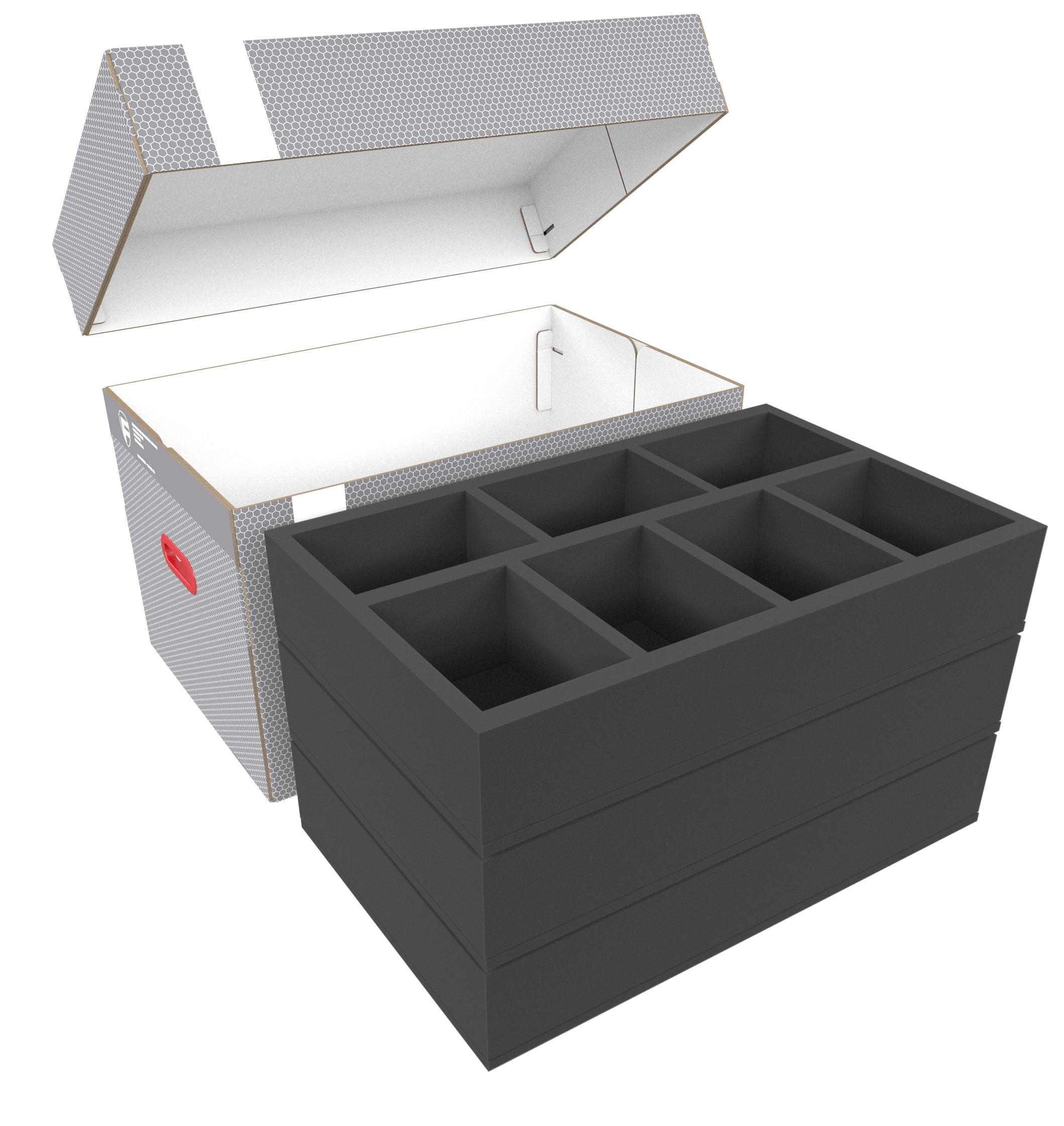 Feldherr Boîte Rangement FSLB040 Pour 25 Figurines - Plateau Mousse + Couvercle