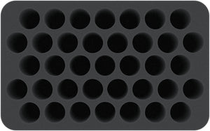 HS070A009 Feldherr Schaumstoffeinlage für 37 Farbfläschchen - stehend