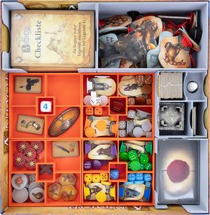 Feldherr Organizer Insert für Die Legenden von Andor + Erweiterung Neue Helden